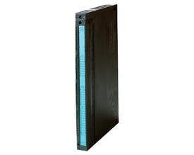 Siemens SIMATIC S7-400 FM452 kamskivemodul, et elektronisk modul med en blå front og sort kabinet.