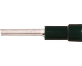 Elpress Iso stiftkabelsko A0819SR i grøn, lavet af fortinnet kobber og PC-plast til 0,25-0,75mm² Cu-leder.