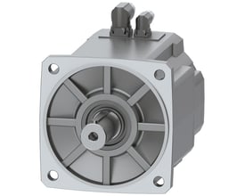 Siemens SIMOTICS S-1FK2 CT servomotor med 30 Nm moment og IP65, vist med aksel og tilslutningsstik.