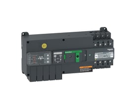 Schneider Electric TA10 D4S0634TPE, 63A, 4-polet strømomskifter med drejeskiver og TransferPacT funktion.