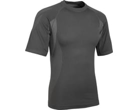 Mascot Pavia undertrøje i mørk antracit, str. 4XL-5XL, med rund hals og meshpaneler på siderne for ventilation.