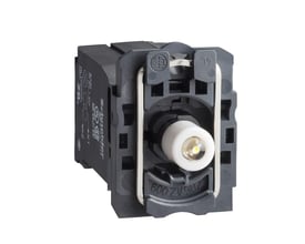 Schneider Electric grøn lampekrop til 400VAC med trafo, Harmony Style 5 serie, med LED-lys.