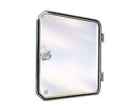 Schneider Electric plastik vindue med hængslet transparent låg, IP65 klassificering, måler L78xB200xD25mm.