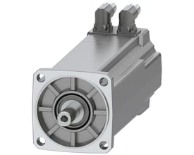 Siemens SIMOTICS S-1FK2 HD servomotor med M0=8 Nm og en cylindrisk aksel D19x40mm, IP64-klassificering.
