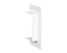 Schneider Electric OptiLine 45 vægflange i polar hvid (RAL 9003), 95 x 55 mm, fremstillet i PC/ABS materiale.