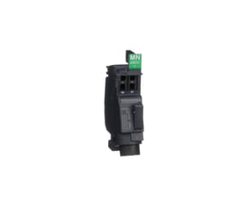 Schneider Electric spole MN 440-480V, en sort trip-spole med grøn mærkat med "MN 480V" teksten.