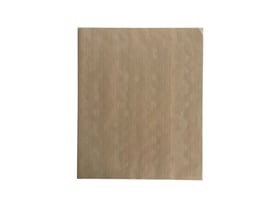 Brunt bagepapir, 40 x 33 cm, vist som et enkelt rektangulært ark med let struktureret overflade.