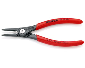 Knipex 49 11 A0 SB låseringstang, en detaljeret visning af det skruede led og de formstøbte greb med 3-10 mm markering.
