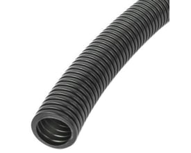 Dietzel HFXP-Turbo halogenfrit UV-stabilt flexrør i sort PP-Blend med 20 mm ydre diameter og 50 meters længde.