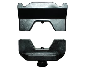 Elpress integrerede pressebakker B2540 til 500mm2 Cu-forbindelser med sekskantpresning i sort metal.