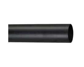 Sort Evopipes Uponor PE100-rør med åbent rørende, 32 mm i diameter, PN16, SDR11 og 6 m langt.