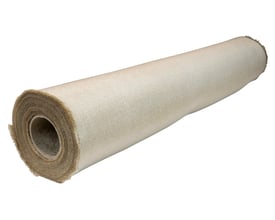 Diesella svejsetæppe, 1000 x 2500 mm, op til 550°C, rullet i ubelagt glasfiber med en synlig kernepapirshylse.