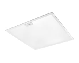 SG Armaturen Sense Basic Connect 600x600mm LED panel i hvid stålramme med integreret SG Connect-sensor langs kanten.