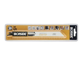 Ironside bajonetsavklinge BIM CC på 228 mm med 18 TPI ses i sin guldsorte emballage.