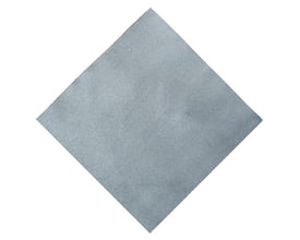 Diesella svejsetæppe i grå PU-belagt glasfiber, 1x25 meter, der tåler op til 550°C, vist på hvid baggrund.