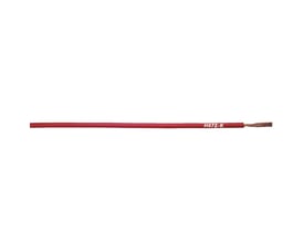 Rødt Lapp H07Z-K 90°C kabel med et udsnit, der viser de kobbertråde, der danner lederen.