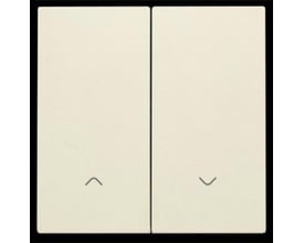 Niko tangent i creme farve med to betjeningsflader, symboler for op og nedviser funktion, til smart motorbetjening.