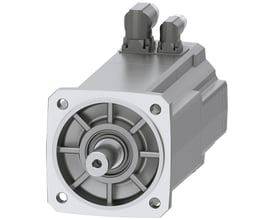 Siemens SIMOTICS S-1FK2 HI servomotor med 12 Nm moment og cylindrisk aksel, fremstillet i metal.