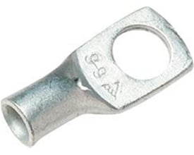 Enkelt Elpress Cu-rørkabelsko KR af fortinnet kobber til 6mm² kabel, med M4 hul og mærkning '6-4' isoleret på hvid baggrund.