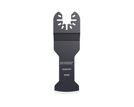 Ironside diamant-savklinge til multicutter set forfra med mørk klinge, lys skærekant og slidsede åbninger.