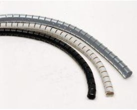 Tre kabelødelæggere i hvid, sort og grå, alle med en diameter på 20 mm og lavet af plast.