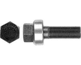 Klauke trækbolt til manuel betjening, Ø 19,0 x 55 mm, vist med en løs møtrik med "GREENLEE" indgraveret.