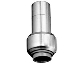 Detaljeret billede af Roth reduktion til rør, viser samlingen mellem 18mm og 15mm dimensionerne.
