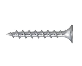 FIXX gipsskrue til træ, 3,9 x 30 mm med sølvfarvet overflade og trompethoved, set fra siden.
