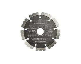 Ironside universal diamantklinge på 125 mm med segmenteret skærekant og synlige specifikationer på klingen.