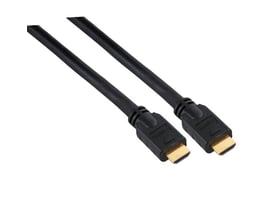 Sort 10 meter HDMI kabel med forgyldte type A stik, egnet til høj hastighed og 4K opløsning.
