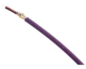 Siemens Simatic net Profibus plastik fiberoptisk kabel med 20 meters længde og 4 BFOC-stik, tydeligt mærket med produktinformation.