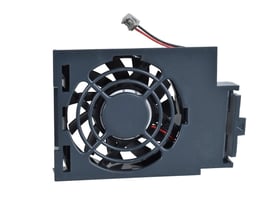 Schneider Electric ventilator til effektdelen på ATV61/71/630/930 frekvensomformere, vist fra siden med ledningsnet og kabel.