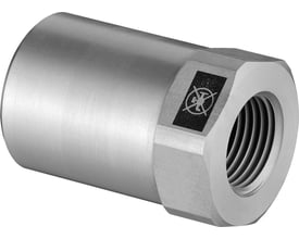 Viega Megapress indstiksstykke med 1 1/4" og 3/4" dimensioner i zink-nikkel belagt stål.