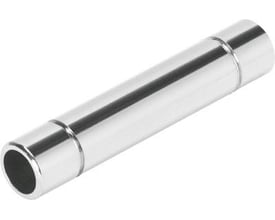 Festo indstiksben NPQM-D-S6-E-P10, et 4 mm nominelt størrelse, cylindrisk stik i sølvmetal.