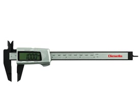 Diesella digital skydelære i carbon fiber med et måleområde på 0-150 mm og 0,01 mm præcision.