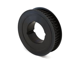 HTD tandremskive i stål med 40 tænder, 14M tanddeling og 2517 taper bush. Rembredde 55mm.