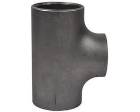 Indura svejsetee i stål 159 mm x 4,5 mm set forfra, med indvendig åbning synlig.