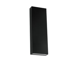 V-TAC LED væglampe Vt-91008 i sort PC-hus med op-ned lysfunktion, vist på hvid baggrund.