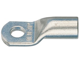 Klauke rørkabelsko i fortinnet kobber til 240 mm² kabel med 12R/14 mm monteringshul, viser tydeligt inspektionshullet.