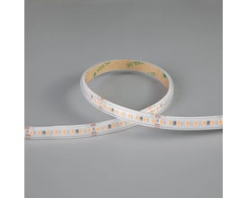 Ansell Lighting P-Cell LED bånd på 50 meter med 10mm bredde, viser tætliggende LED'er på silikonebasis.