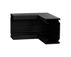 Schneider Electric Thorsman TEK IH123/72 indvendigt hjørne i sort PVC til kabelkanaler på 123x72 mm.
