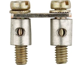 Weidmüller 3-polet laske Q3 AKZ1.5 med skrueterminal og synlige skruer uden isolering.