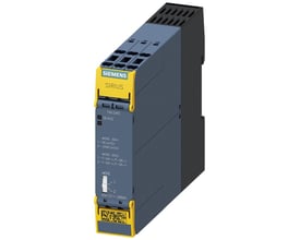 Siemens SIRIUS 3SK1 sikkerhedsrelæ udvidelse med push-in klemme, 24V DC, med 4 NO og 1 NC kontakter.