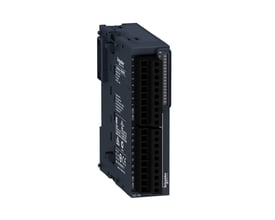 Schneider Electric Modicon TM3 DI16 digitalt indgangsmodul, 16 digitale indgange 24V DC, vist forfra med tydelige skrueklemmer og mærkninger.