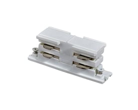 DALI SPS Spectrum strømforsyning i hvid plast og aluminium med 230V input, monteret med skruer.