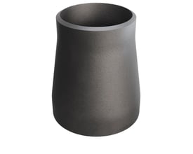 Koncentrisk reduktion i P235GH stål, 76,1/2,9 x 60,3/2,9, overholder DIN 2616/EN 10253-2.