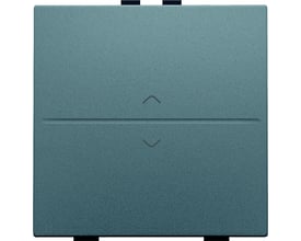 Niko tangent med pil op og ned symboler i steel grey coated finish til trådløse 2-tryk systemer.