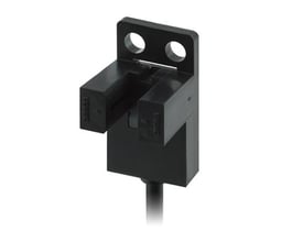 Omron fotomikrosensor EE-SX674-WR, slottype med NPN-udgang og monteringsbeslag.