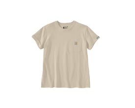 Carhartt Dearborn Rosie A16 t-shirt i str. L set forfra, med løs pasform, brystlomme og oprullede ærmekanter.