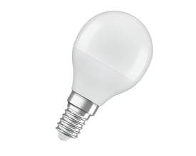 Osram Active & Relax LED-lyskilde i mat kroneform med hvid kuppel og E27-fatning, vist skråt forfra.
